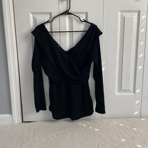 Maurices off the shoulder black sweater. Size large. Great condition.